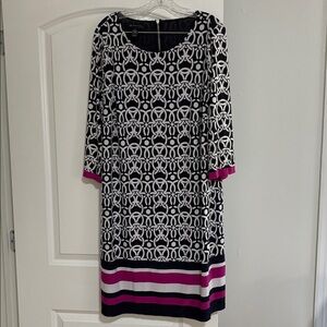 Chic Geometric Print Dress
